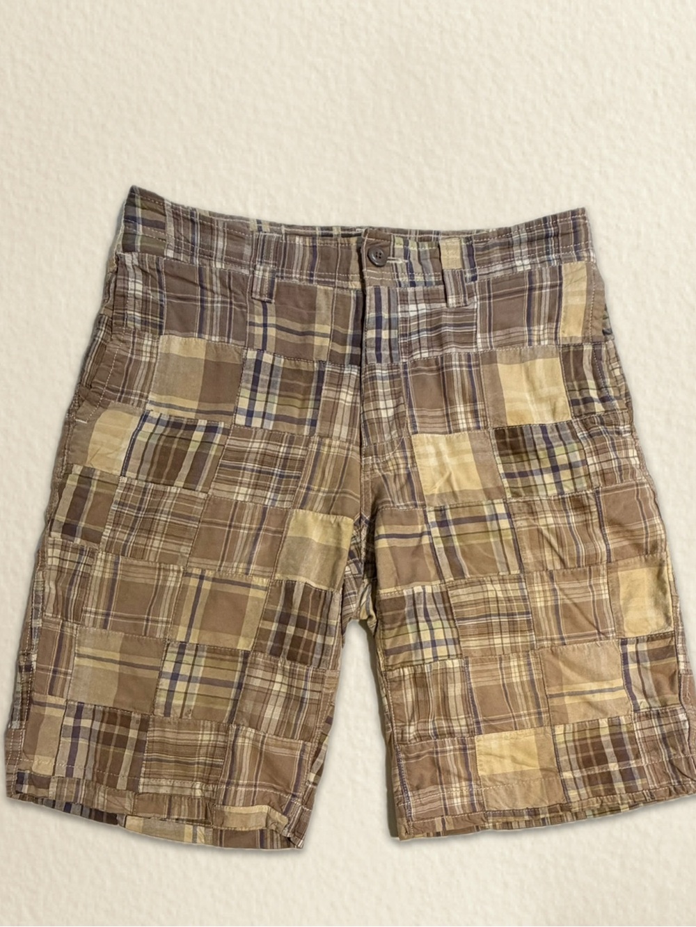 Urban Pipeline madras patchwork plaid shorts men’s 32 waist surfer skater grunge